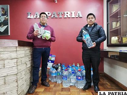 Los estudiantes de la UPDS, demostraron su espíritu solidario /LA PATRIA