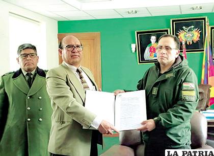 El convenio beneficiará en la organización y control respecto a la designación de destinos dentro de la unidad policial /LA PATRIA