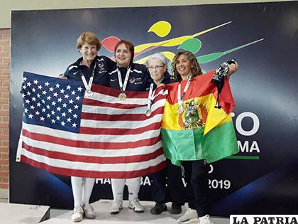 Luz Fernández logró una presea de bronce para Bolivia /Cortesía Luz Fernández