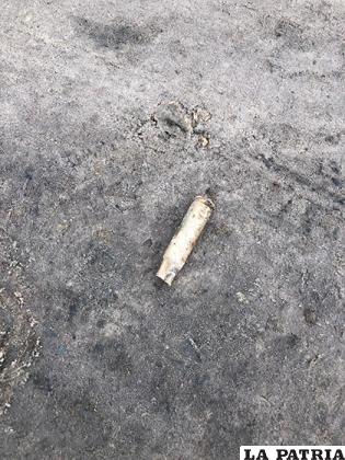 Lo que quedó de los proyectiles de arma de fuego /CEO