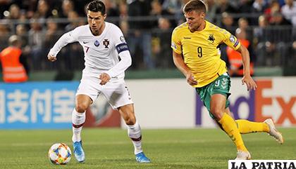 Portugal de la mano de Cristiano vence de visita a Lituania 5-1 /trome.pe