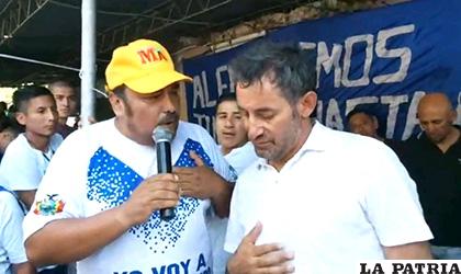 Ponce se quedó sorprendido por el cariño orureño /Facebook