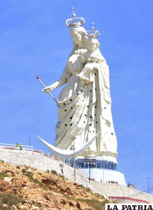 Los embajadores visitarán el monumento Virgen del Socavón, donde también se llevará a cabo la sesión /LA PATRIA /ARCHIVO