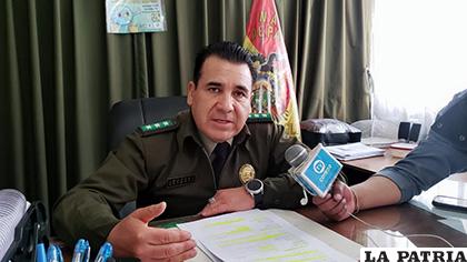 El coronel Manuel Vergara Sandoval, informó sobre el hecho /LA PATRIA