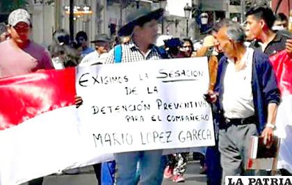 Campesinos pidieron liberación de López /Radio Luis de Fuentes