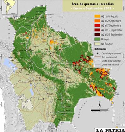 Alarmante cifra de áreas de quema e incendios /FAN