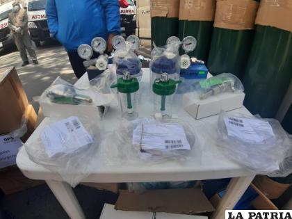 Parte del equipamiento que fue entregado al mediodía de este miércoles /GAMO