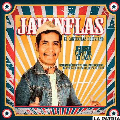 Varios artistas llevaron comedia a los hogares orureños /Facebook
