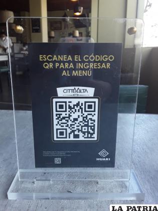 No habrá menús impresos, se dispondrá el código QR para ver los platillos /Cadegor