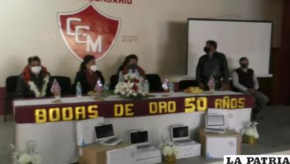 Acto de celebración por las Bodas de Oro de la U.E. Carmen Guzmán de Mier /GAMO