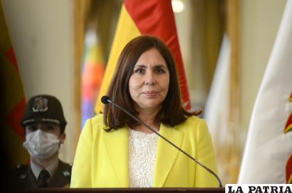 La canciller, Karen Longaric /ABI