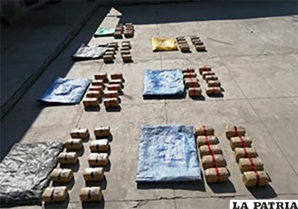 En el operativo en Orinoca se secuestró 71 kilos y 150 gramos de cocaína / LA PATRIA
