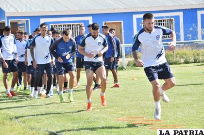 Los jugadores del cuadro orureño a la espera de volver a los entrenamientos