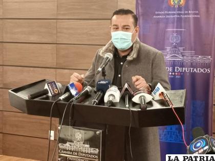 El diputado del Movimiento al Socialismo (MAS), Ángelo Céspedes /ABI