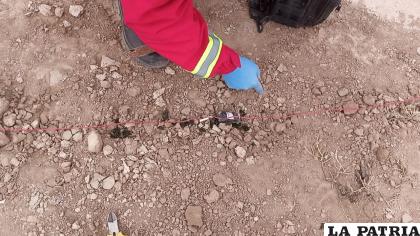 Las dinamitas estaban enterradas en un sector donde existen constantes conflictos /LA PATRIA