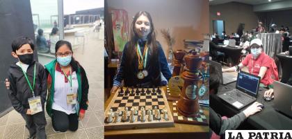 Johan Rodríguez, Milka Beltrán, Caely El-Hage y Maveric Mayta de buena labor en el certamen internacional de ajedrez /FBA