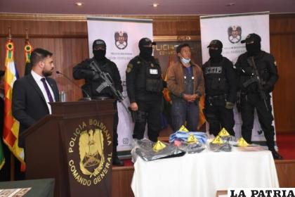 El sindicado fue presentado por el ministro de gobierno /Alcaldía de La Paz
