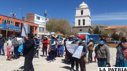 Protesta y pedido de justicia en Corque / LA PATRIA
