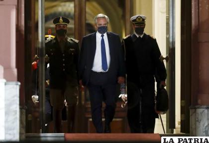 El presidente de Argentina, Alberto Fernández /AP Foto/Marcos brindicci