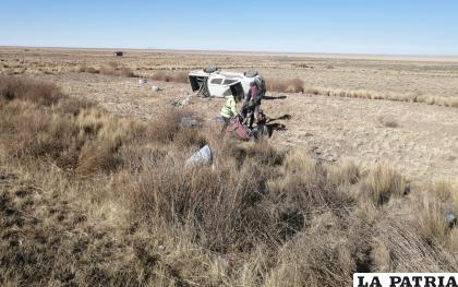 El hecho ocurrió en la carretera Oruro - Potosí /LA PATRIA