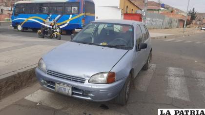 El accidente se registró en cercanías a la plaza del Minero 
/LA PATRIA