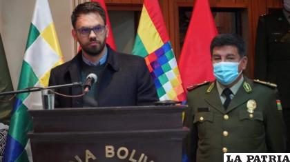 Ministro del Gobierno, Eduardo del Castillo 
/MIN. GOBIERNO