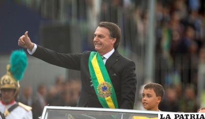 El presidente de Brasil, Jair Bolsonaro, asiste al Desfile del Día de la Independencia de Brasil /EFE