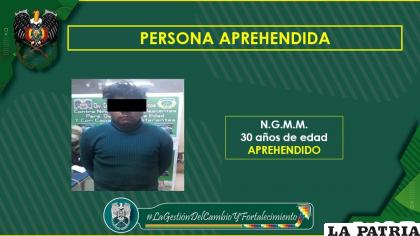 El implicado será remitido ante el Ministerio Público /Policía