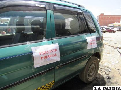 El coche fue precintado para fines investigativos /policia