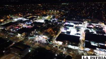 Vista aérea del campo ferial donde se realiza
Expocruz /LA PATRIA