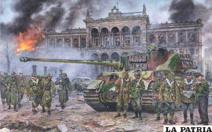Una ilustración del día de la toma de Berlín /PINTEREST