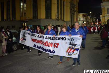 La promoción 67 presente en el desfile ??anglista?
