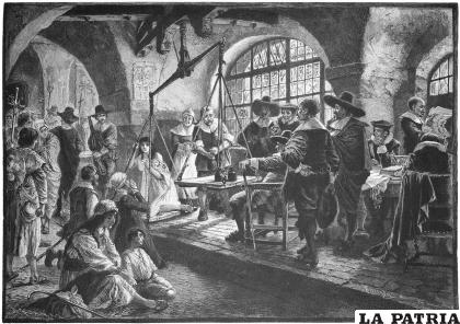Representación del juicio a una bruja /Ernst Keil??s Nachfolger