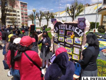 Feria de concienciación de los estudiantes del colegio Comibol /LA PATRIA