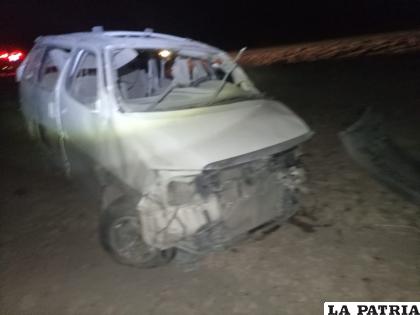 El motorizado terminó con daños en su estructura 
/Tránsito

