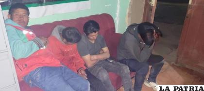 Los cuatro implicados fueron enviados al penal de San Pedro / Cortesía