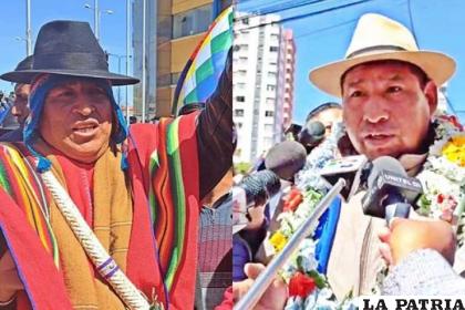 Los dirigentes Lucio Quispe y Ponciano Santos, disputan la dirigencia de la Csutcb /Internet