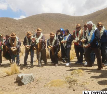 El inicio de obras del proyecto se realizó en la comunidad de Yuracari /Gador