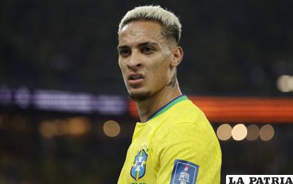 El delantero Antony por el momento queda fuera de la selección de Brasil /EFE