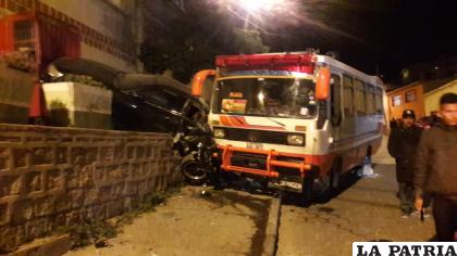 Se registraron daños materiales de consideración en el incidente vial /LA PATRIA