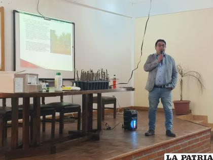 El ingeniero Américo Rodríguez, especialista en el tema, estuvo a cargo de la actividad / Cortesía