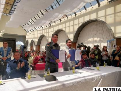 GAMO y el IGM firman convenio para realizar la ampliación y actualización de la cartografía /LA PATRIA