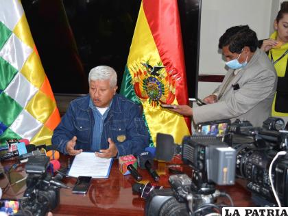 Presidente de Comibol, Reynaldo Pardo anuncia inauguración en Caracoles /Comibol
