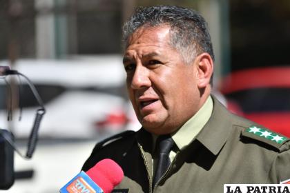 Director de la fuerza anticrimen, coronel Lionel Valenzuela 
/ Emilio Castillo