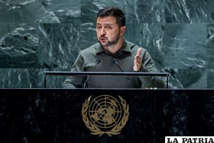 El presidente de Ucrania, Volodímir Zelenski /EFE/EPA/JUSTIN LANE