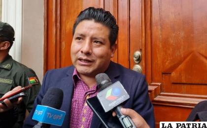 El gobernador de La Paz Santos Quispe /Erbol