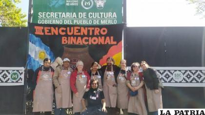 Algunos de los artistas presentes en el III Encuentro Binacional de Cerámica entre Argentina y Bolivia 
/Cortesía