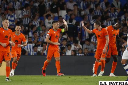 Lautaro Martínez marcó el empate para el Inter en su visita a la Real Sociedad /EFE