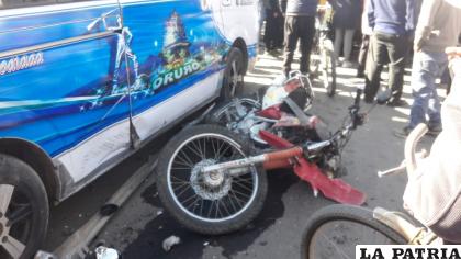 La motocicleta fue de los vehículos más afectados 
/LA PATRIA