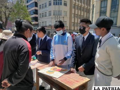 Estudiantes mostraron sus trabajos en una feria /LA PATRIA